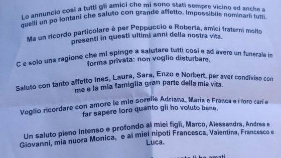 Ennio Morricone Il Necrologio Scritto Dal Maestro Stesso Prima Di Lasciarci