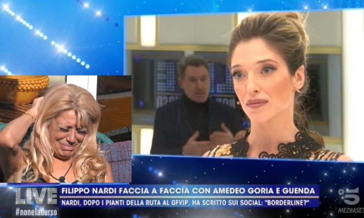 Live non è la durso guenda goria filippo nardi confronto gf vip maria teresa ruta