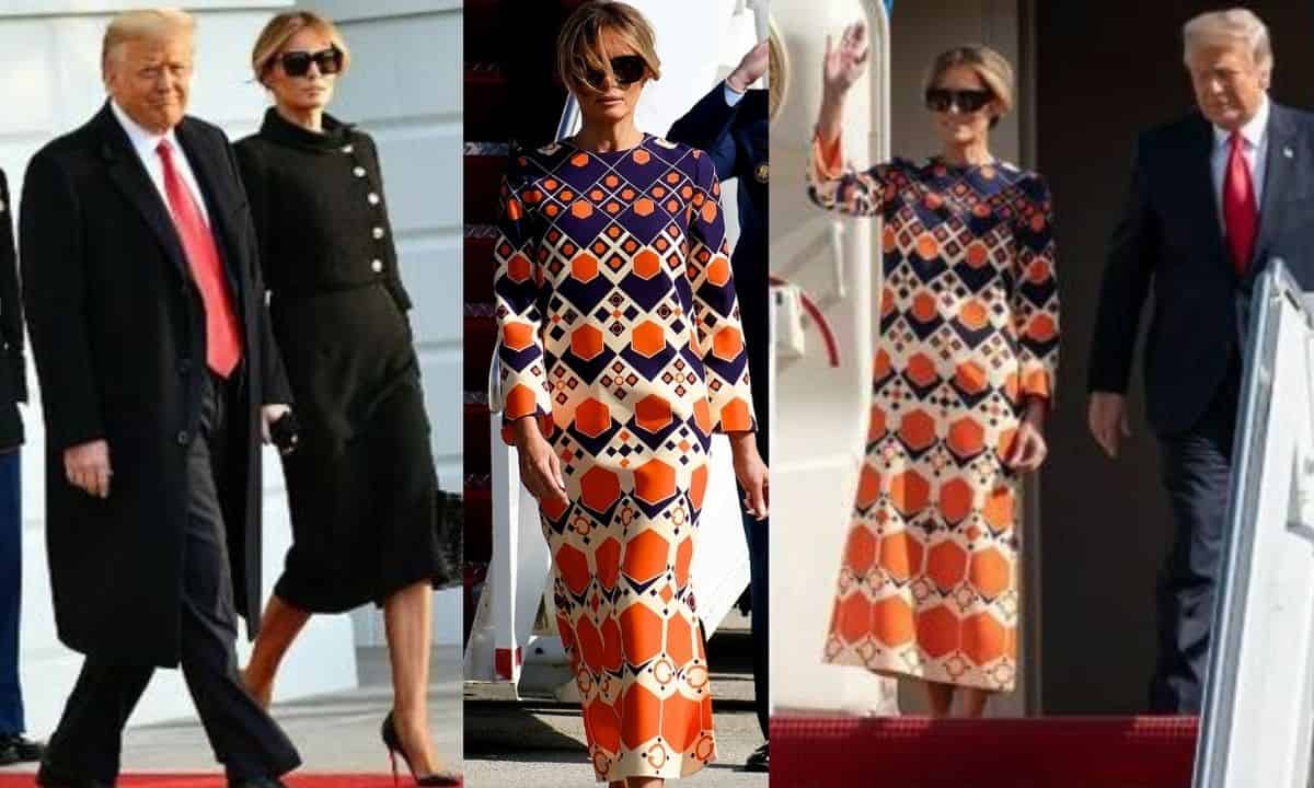 Melania Trump outfir addio casa bianca cifra prezzo shock