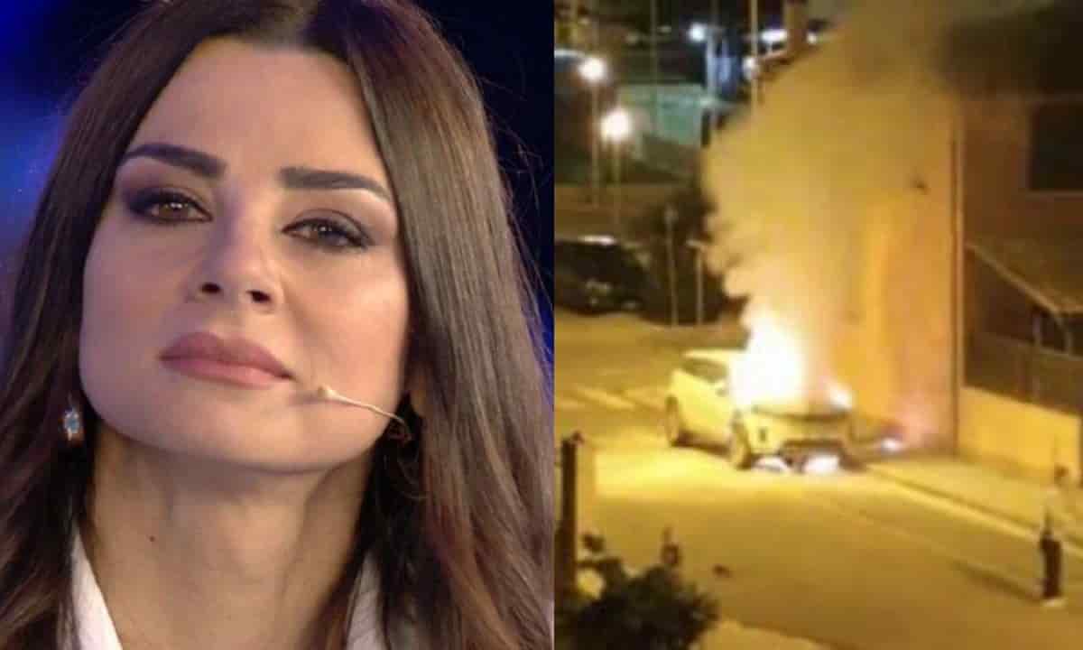 Serena Enardu macchina incendiata incidente foto