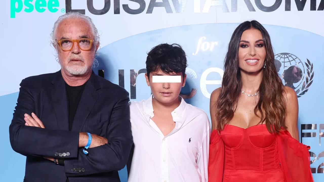 Flavio Briatore, Elisabetta Gregoraci e il figlio Nathan (Whoopsee)